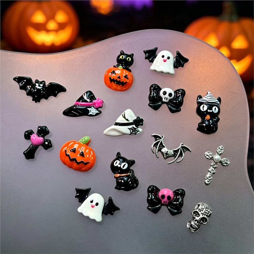 15개들이 3D 할로윈 장식용 네일 스톤 세트: 귀여운 - Nail Art Valentines Day 리뷰 및 가격