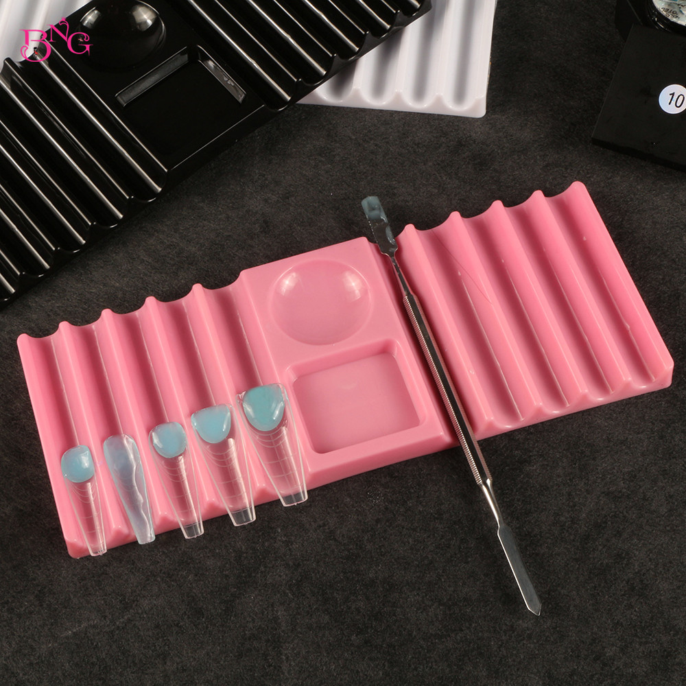 BNG 듀얼 폼 홀더 플라스틱 펜 스탠드 네일 아트 도 - Nail Art Ombre 리뷰 및 가격